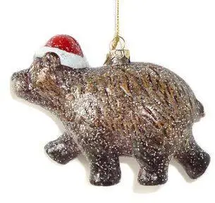 Christmas tree decoration New Year's fairy tale teddy bear 13 5 cm plastic (972505) Balls christmas decorative balls Ball with snow slime Snow