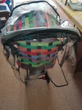 Cubierta impermeable Universal para cochecito de bebé, cubierta transparente para la lluvia, 2019