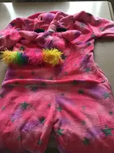 Unicorn Pajamas Onesie Nightie Kugurumi Winter Kids Sleepwear Flannel Cartoon Panda Overall-Hoodie