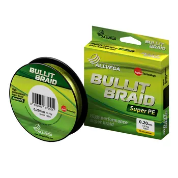 

Cord braided allvega "Bullit braid" 92 m 0,12mm (7.1 kg) 8556049879715