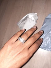 Anillo de plata elegante con diamantes de imitación para mujer, anillos de amor anchos para mujer, sortija de compromiso de boda, anillos joyas regalos