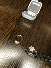 Anillos de Compromiso con diseño de Pata de Gato para mujer, anillos elegantes de circonia cúbica rosa para mujer, joyería de boda para mujer