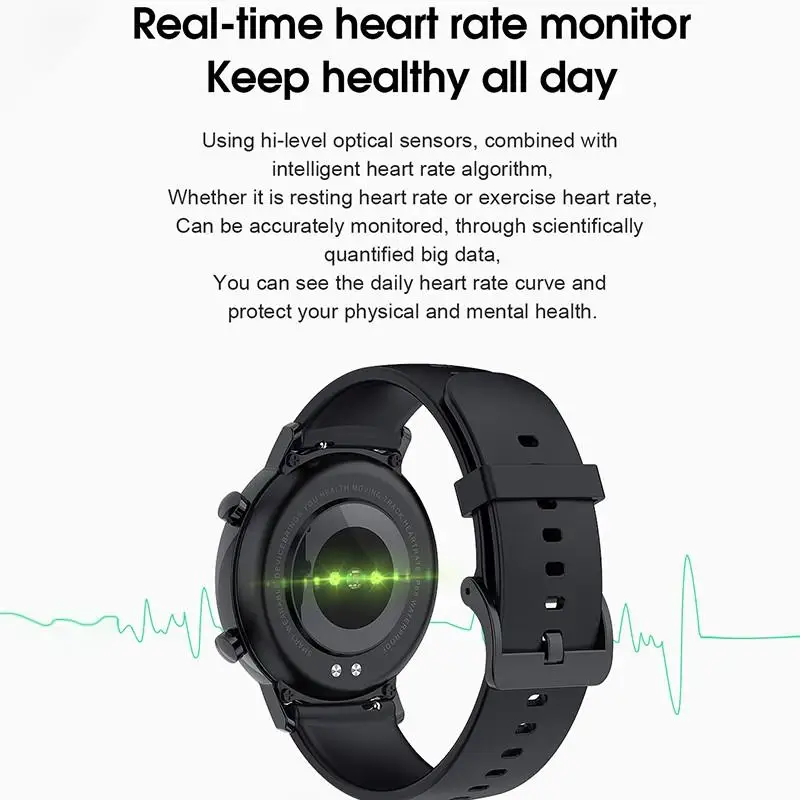 390x390 HD Women Smart Watches Heart Rate Monitor