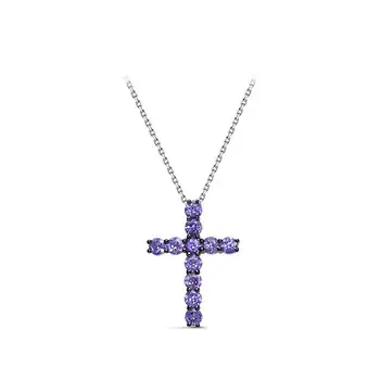 

Gold necklace 585 with stones: tanzanite