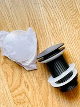 Drain Sink Overflow Bathroom Basin Stainless-Steel Black No-Hole Kitchen Gold with Matte