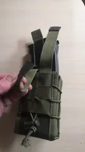 Bolsa táctica Molle para munición M4 M14 AK Airsoft, estuche de bolsillo abierto para Rifle, estuche para pistola Mag, accesorios de caza