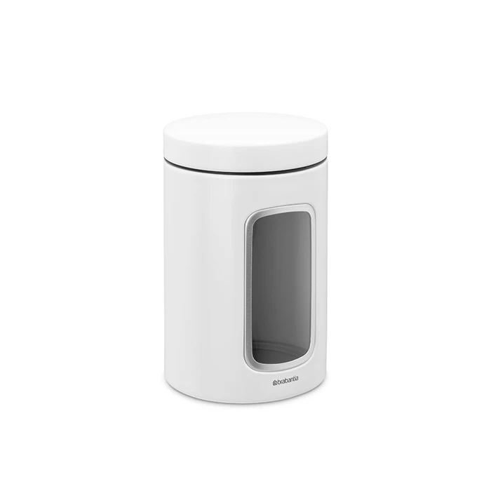 Window Canister, 1.4L - White - 8710755306082 Brabantia_96dpi_966x1181px_E_NR-21298