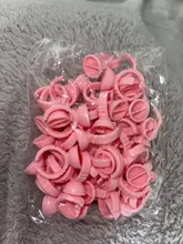 Venta al por mayor 50/100 Uds desechables pegamento para extensión de pestañas anillos pegamento para extensión de pestañas titular pegamento contenedor del pigmento del tatuaje