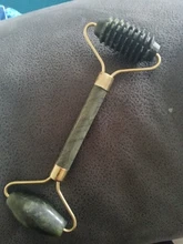 Rodillo masajeador Facial de dos cabezales, piedra de Jade, Estiramiento Facial, manos, piel corporal, relajación, belleza para delgazar piel sana, herramientas de cuidado