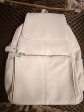 Zency-Mochila GRANDE de piel auténtica suave para mujer, bolso de viaje informal de alta calidad, para diario, escolar