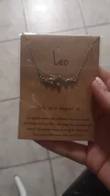 12 horóscopo, Zodíaco signo dorado colgante collar Aries Leo 12 Constelaciones joyería Leo Aquarius Escorpio Capricornio regalo de Navidad