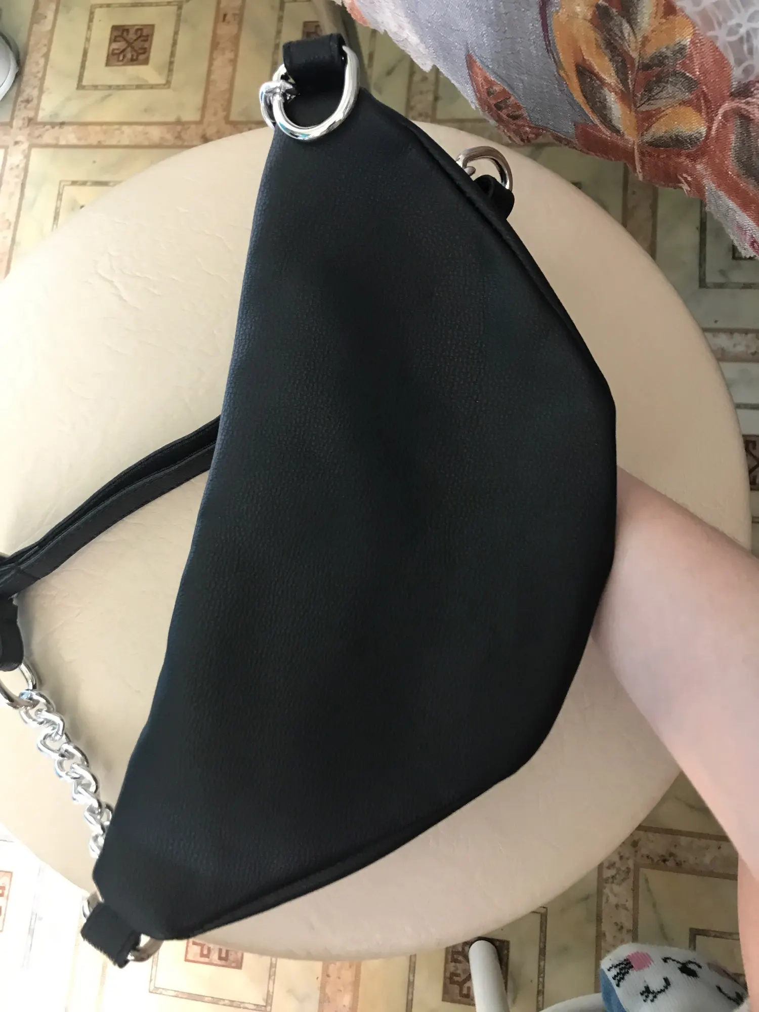 Sac Ceinture Cuir Femme Noir ASHLEY