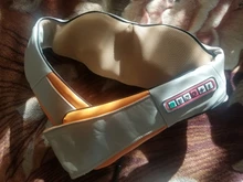 Masajeador eléctrico Shiatsu con forma de U para espalda, cuello, hombros, cuerpo, infrarrojos, calentador, 4D, para coche/casa