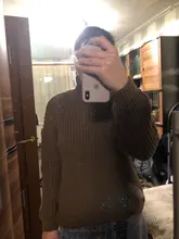 Tops Pullovers Neck-Sweater Turtle Cashmere Elegant Thick Korean Hirsionsan Warm New