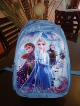 Mochila escolar de dibujos animados de Disney para niñas, bonita mochila para guardería, elsa, Anna