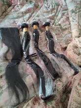 Mechones de pelo liso de 30 pulgadas con cierre, pelo brasileño tejido, 3 / 4 mechones con cierre, extensión de cabello humano