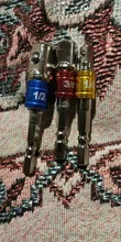 3 uds taladro adaptador taladro de impacto de brocas Bar adaptador de enchufe 1/4, 3/8 tamaño 1/2 vástago hexagonal de cabeza cuadrada de la broca