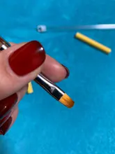 Full Beauty 1 Uds tamaño doble cepillo de uñas de construcción rápida pluma arte clavo cepillos paleta de Color manicura accesorios CH064