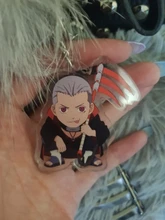 Llavero acrílico de doble cara, colgante de llavero, accesorios de Anime, llavero de dibujos animados