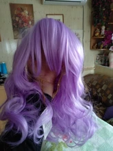 MSIWIGS-Peluca de cabello sintético flequillo lateral para mujer