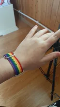 Ins-Pulseras tejidas con arcoíris para hombres y mujeres, pulseras LGBT para homosexuales, bisexuales, tejidas, trenzadas, orgullo, joyería de amistad