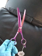 Fenice profesional JP440c 7 pulgadas de alta calidad para mascotas tijeras de peluquería canina curva adelgazamiento tijeras adelgazamiento de 25%