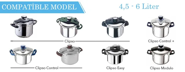 Joint 3, 4.5, 6, 7.5 litres autocuiseur SEB CLIPSO