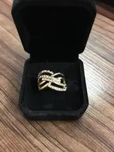 FDLK-Anillo de aleación de lujo para mujer, con incrustaciones, regalo de joyería