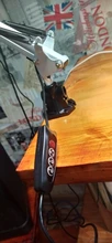 Lámpara de escritorio de lupa plegable profesional, luz LED de lectura con tres modos de atenuación, fuente de alimentación USB, 5 aumentos