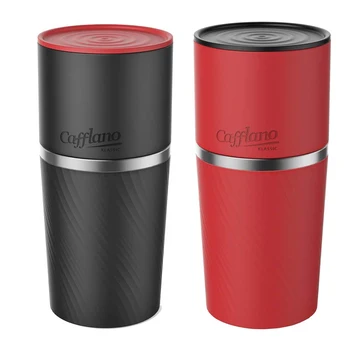 

Cafflano All-in-One Portable Pour Over Coffee Maker for Camping, Coffee bean Grinder Coffee Brewer Maker, Travel & Office