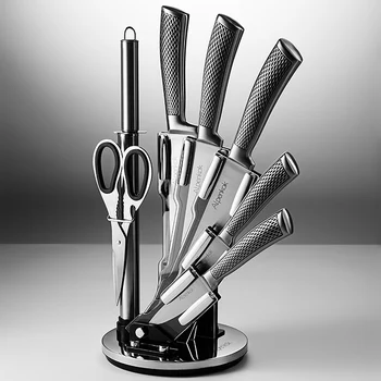 

Knife Set 7 items on acrylic stand ak-2113 (knife/knife sets)