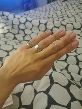 Bohemio 3 unids/set blanco ronda de esmalte de Metal anillo conjuntos geométrica giro anillos abiertos ajustables establece para las mujeres de joyas de niña regalos