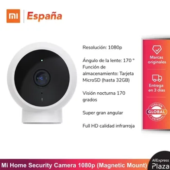 

Mi Home Security Camera 1080P Smart (Montaje magnético) 170° Wi-Fi 10m Micrófono de visión nocturna Altavoz inalámbrico