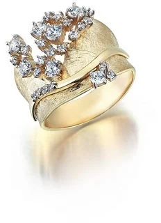 

Mostar jewellery yellow gold cubic zirconia ring