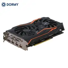 Видеокарта GIGABYTE GTX 1050Ti G1 Gaming 4 Гб видеокарта GPU 128 бит GTX1050Ti видеокарты для nVIDIA Geforce GTX1050 Hdmi VGA карты