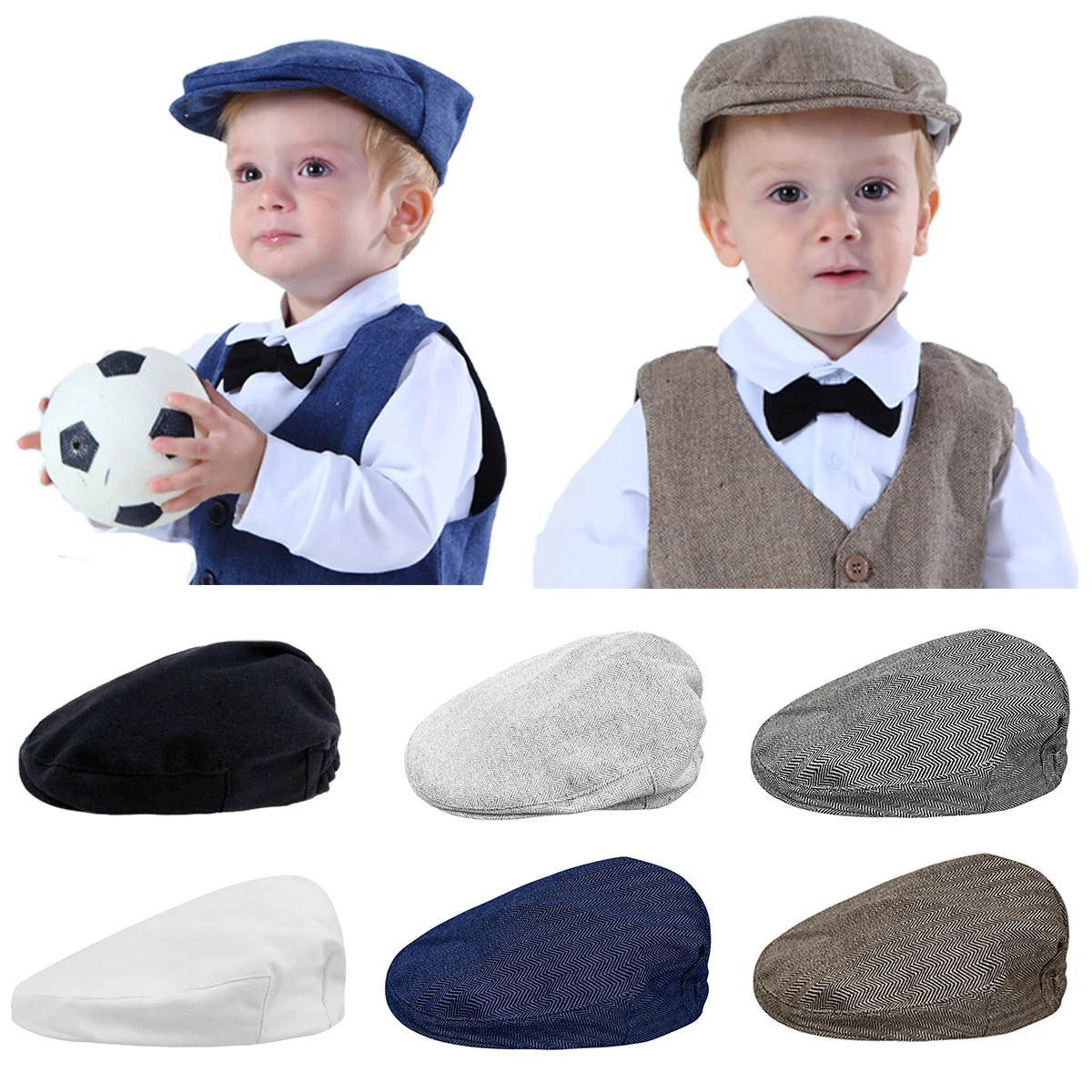 Hot Item Hat Toddler Driver-Hats Soft-Lining-Accessories Flat-Cap Infant Vintage Baby-Boys Kids NyoOVjlZ0