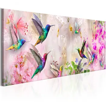 

Table Colourful Hummingbirds 1 piece Narrow