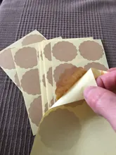 Pegatinas Vintage de marca Kraft para manualidades, sobres adhesivos hechos a mano, sello adhesivo de sello, color blanco, varios, 100 Uds.