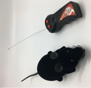 black Игрушечная Мышка для кошки с дистанционным управлением, беспроводная мышь, автоматическая кошачья игрушка для домашней собаки, интерактивные игрушки, игрушки с дистанционным управлением, товары для домашних животных - Цвет: black