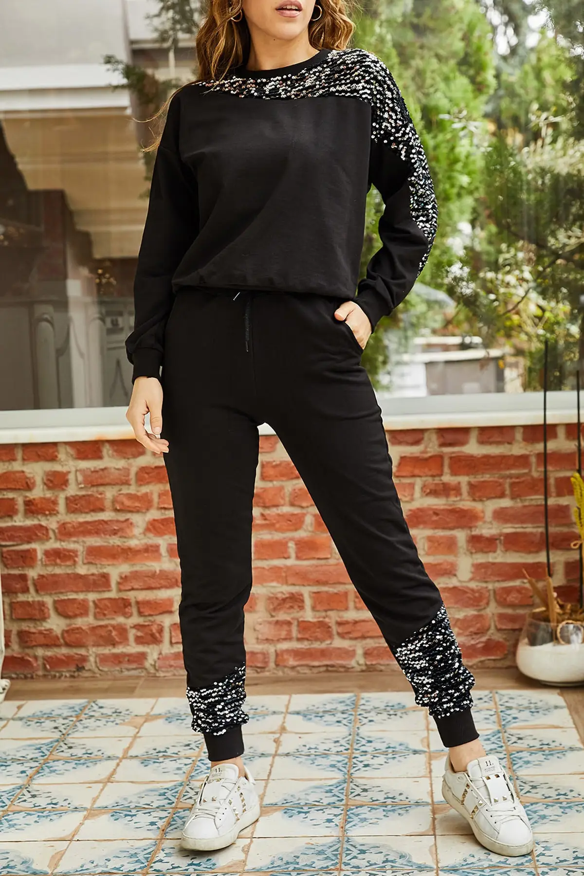 

5x the Han Women 'S Sequin Tracksuit Set 9KXK8-42895-02