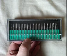 Vástago de diamante de 2,35mm para pulir, punta de aguja, grabado, tallado, pulido, vidrio, piedra de Jade, conjunto de herramientas rotativas, 30 Uds.