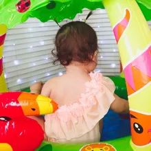 Ma & Baby-bañador de flores con volantes para niños y bebés, traje de baño de un hombro para playa de 0 a 24M