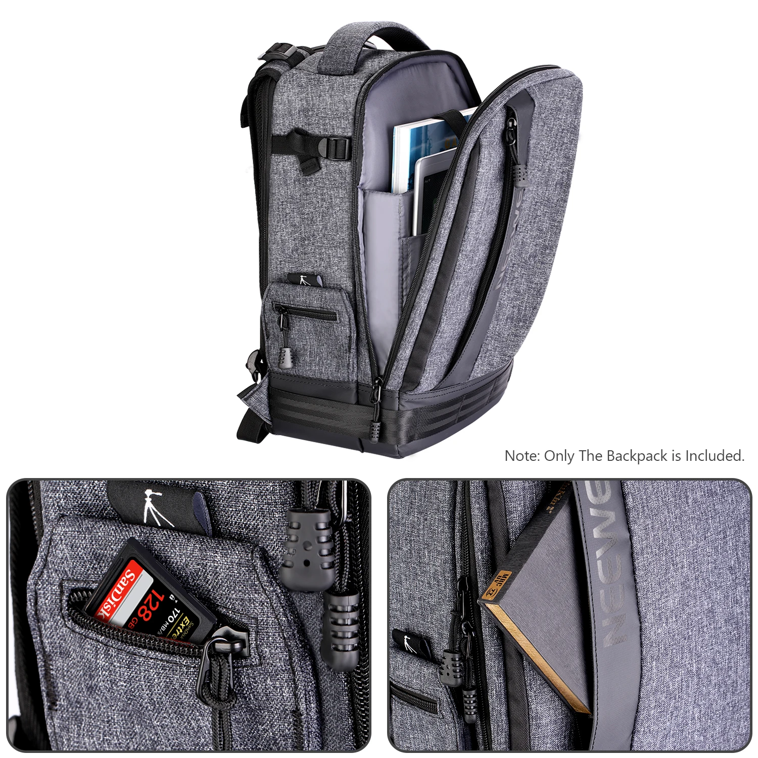 Neewer Camera Backpack Съемный мягкий чехол для камеры зеркальных камер беззеркальных