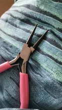 Herramientas de joyería de 125mm, accesorios DIY, herramientas de Hardware, pinza de plástico, tornillo de Banco rosa, negro, cabeza redonda, afilada boca, alicates de corte de alambre