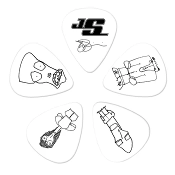 

1CWH6-10JS Joe Satriani Guitar Picks, white, 10 PCs thick Planet Waves