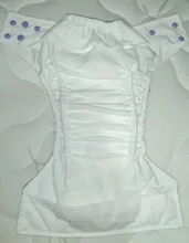 ¡Genuino! Happy Flute OS-pañal de tela para bebé, bolsillo, gamuza, con dos bolsillos y broche Doble