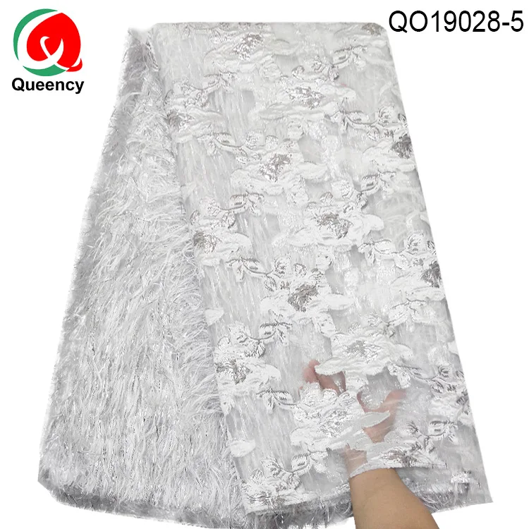 QO19028-Hottest стиль бахрома цветок жаккардовая ткань для одежды, DIY Свадьба для женщин платье Италия парча 5 ярдов
