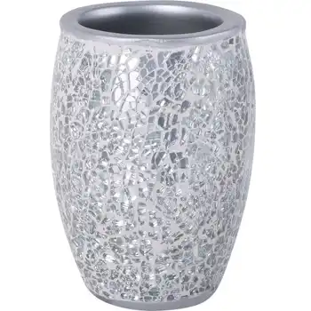 

Glass for toothbrushes "snow" polyresin color silver