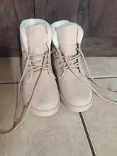 Botas de nieve cálidas para Mujer, botines de ante de imitación, para invierno, WSH3132