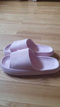 Zapatillas de plataforma gruesa para mujer, sandalias deslizantes de suela blanda Eva, zapatos antideslizantes de verano para el baño y el interior